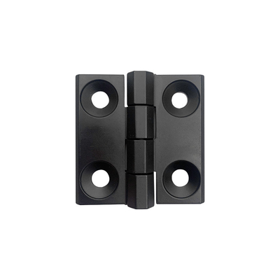 ISO9001 Czarne wytrzymałe metalowe zawiasy do drzwi szafy 50 * 50 * 5 mm