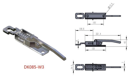 ISO9001 Heavy Duty Draw Zatrzask Duży zatrzask Większa niezawodność Przeciwutleniacz